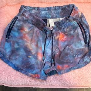 Athleta Kids Tie-Dye Shorts - Blue and Orange